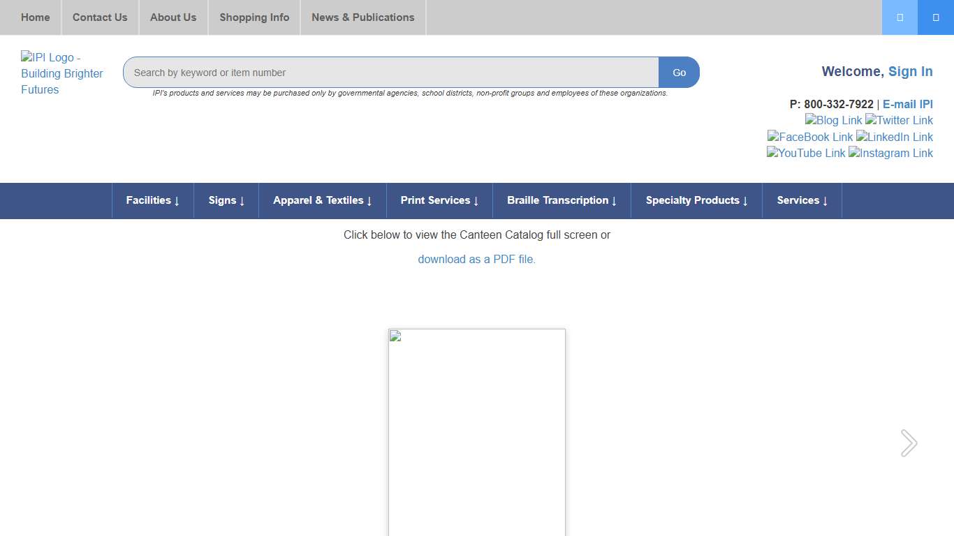 Canteen Catalog - Iowa Prison Industries